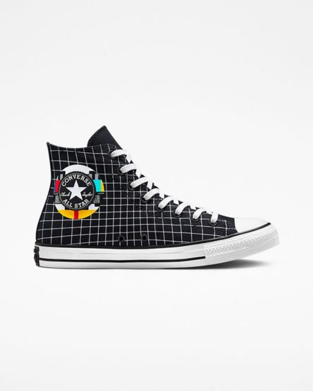 Men's Converse Chuck Taylor All Star Color Grid High Top Shoes White / Multicolor / Brown | AU 8043EV
